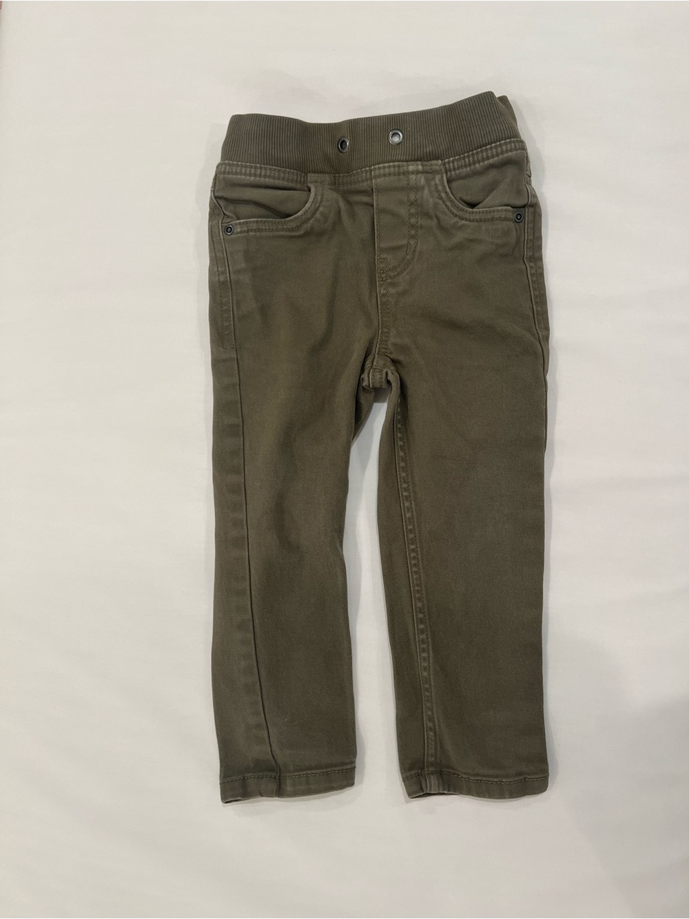 Hanna Andersson Olive Green Pull-On Jeans